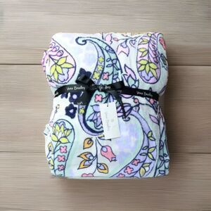 Super Soft Vera Bradley Maddalena Paisley Fleece Throw Blanket 94" x 66" NEW